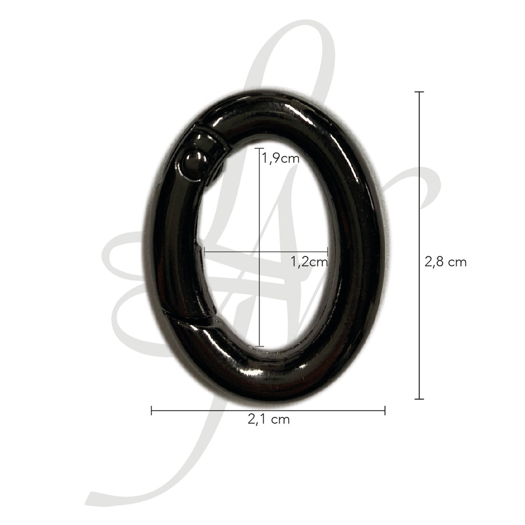 Anello moschettone ovale