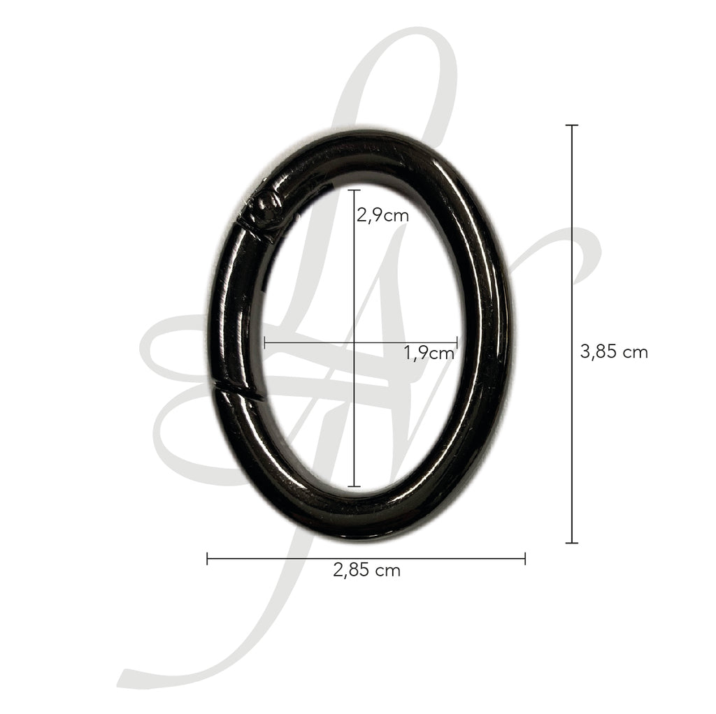 Anello moschettone ovale 25mm