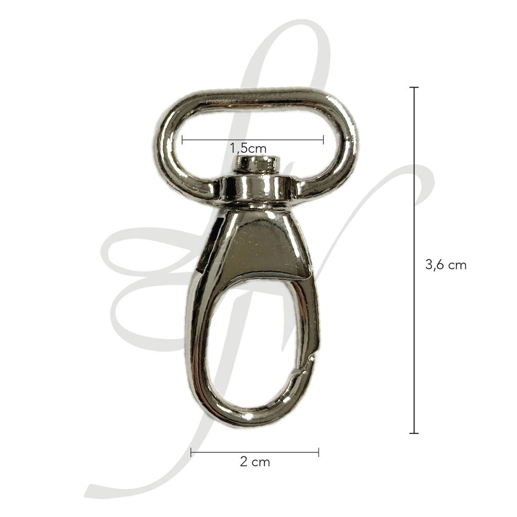 Moschettone stondato 15mm