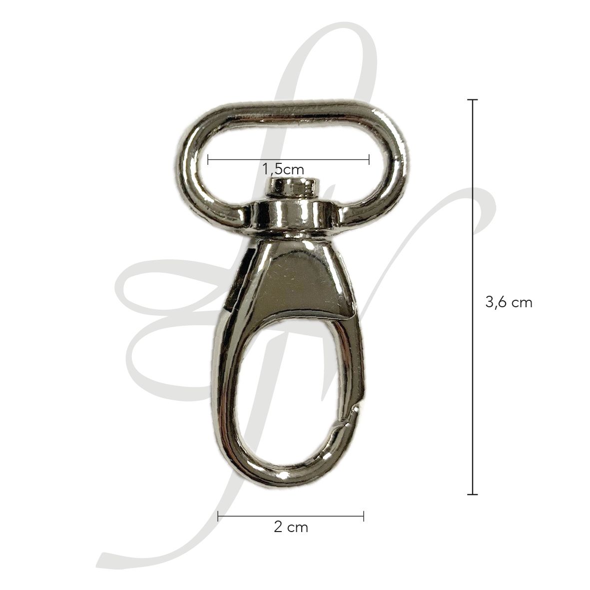 Moschettone stondato 15mm