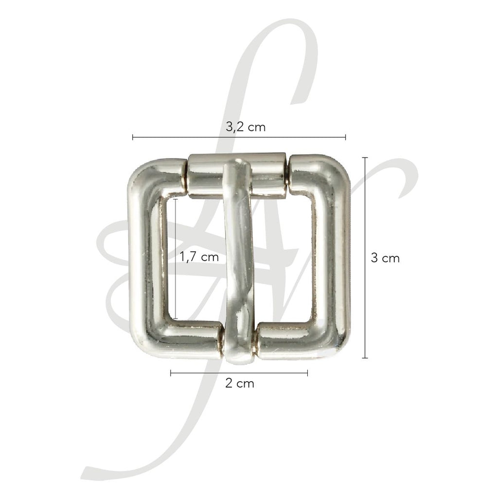 Fibbia a rullo in zama 20mm