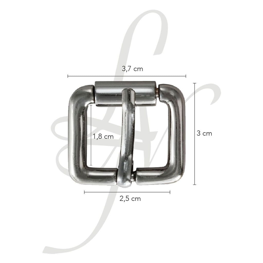 Fibbia a rullo in zama 25mm