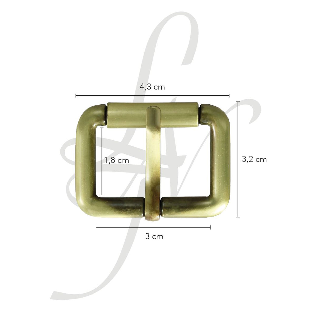 Fibbia a rullo in zama 30mm