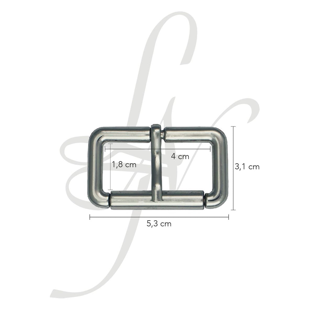Fibbia a rullo in zama 40mm