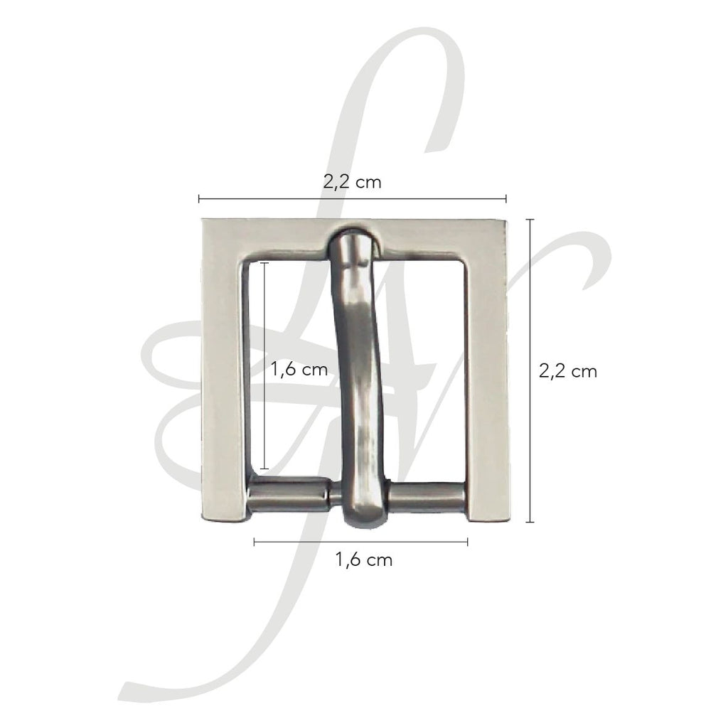 Fibbia quadrata 15mm vari colori