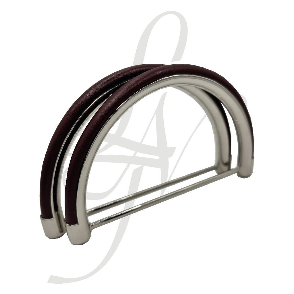 Manici metallico con pelle vari colori