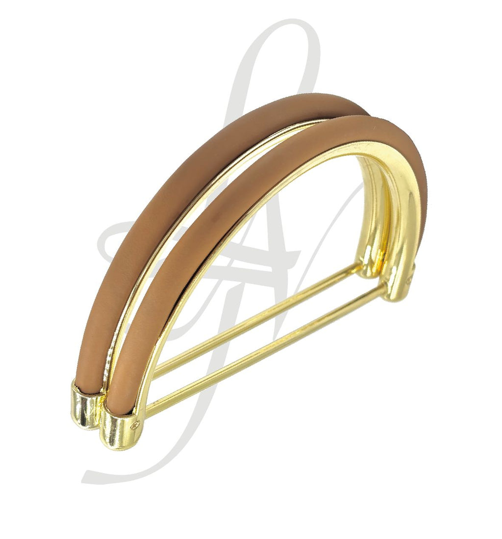 Manici metallico con pelle vari colori