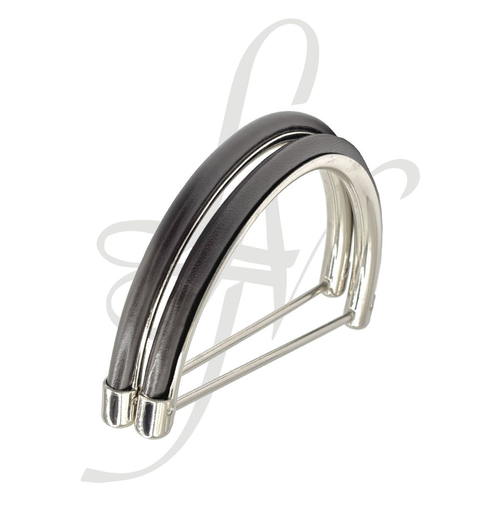 Manici metallico con pelle vari colori