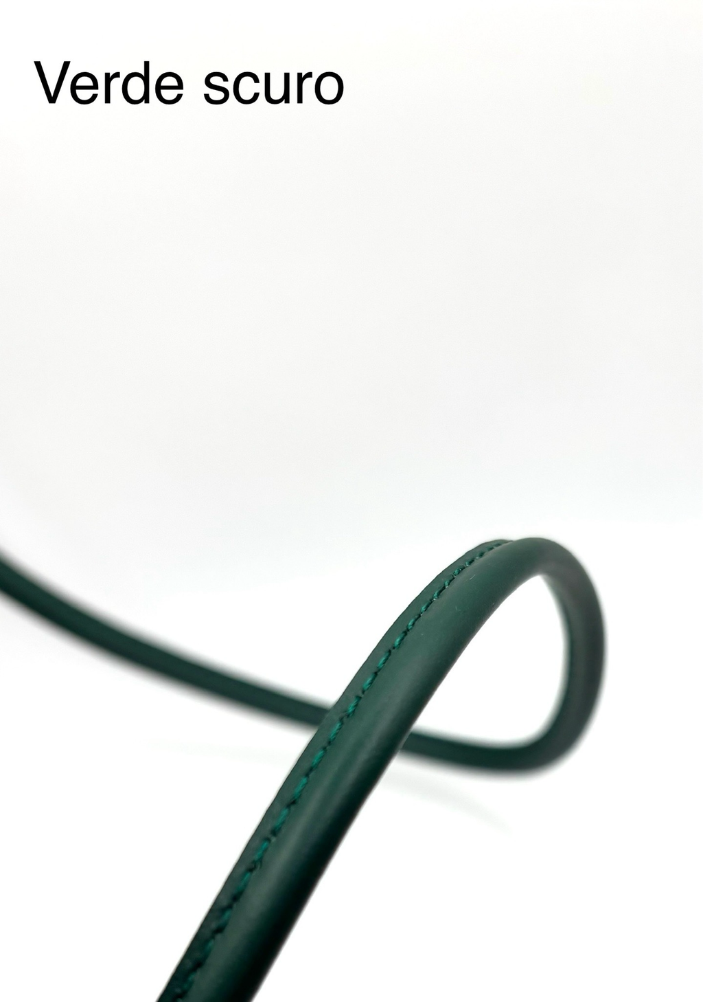 Tubolare in pelle cucito 4mm/8mm