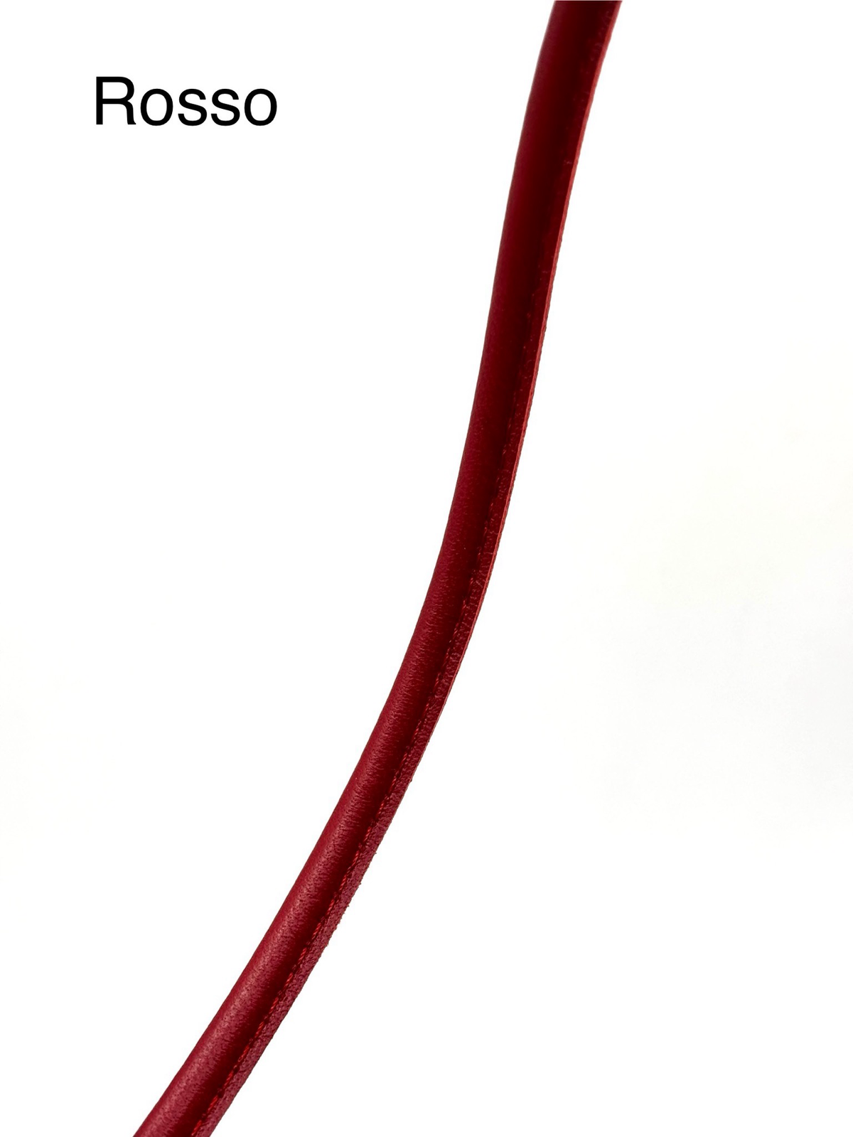 Tubolare in pelle cucito 4mm/8mm