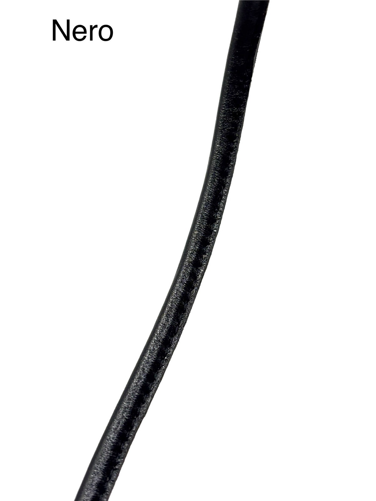 Tubolare in pelle cucito 4mm/8mm