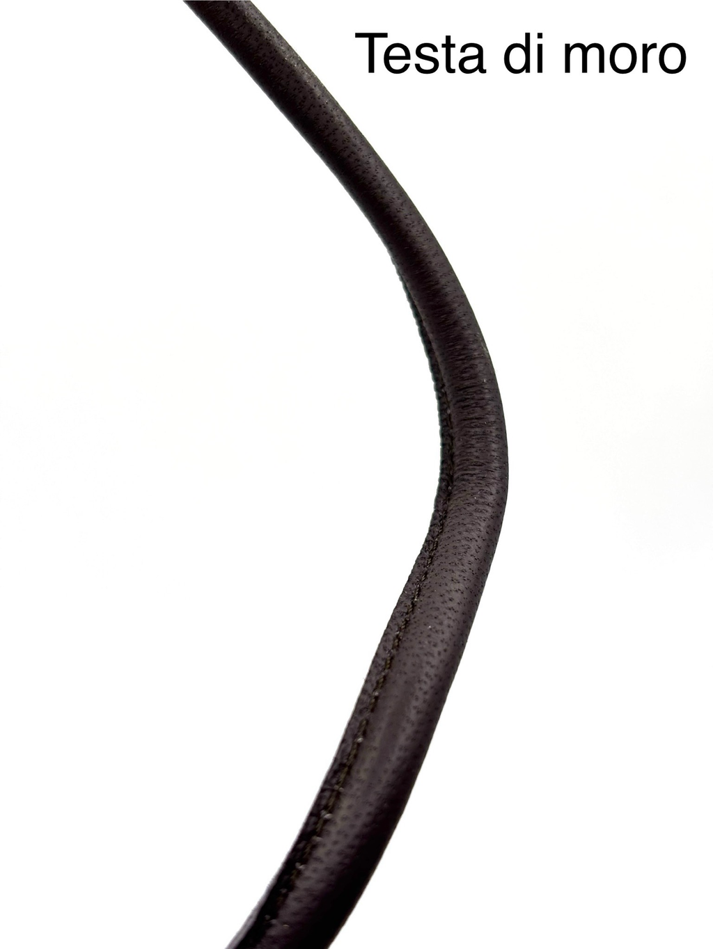 Tubolare in pelle cucito 4mm/8mm