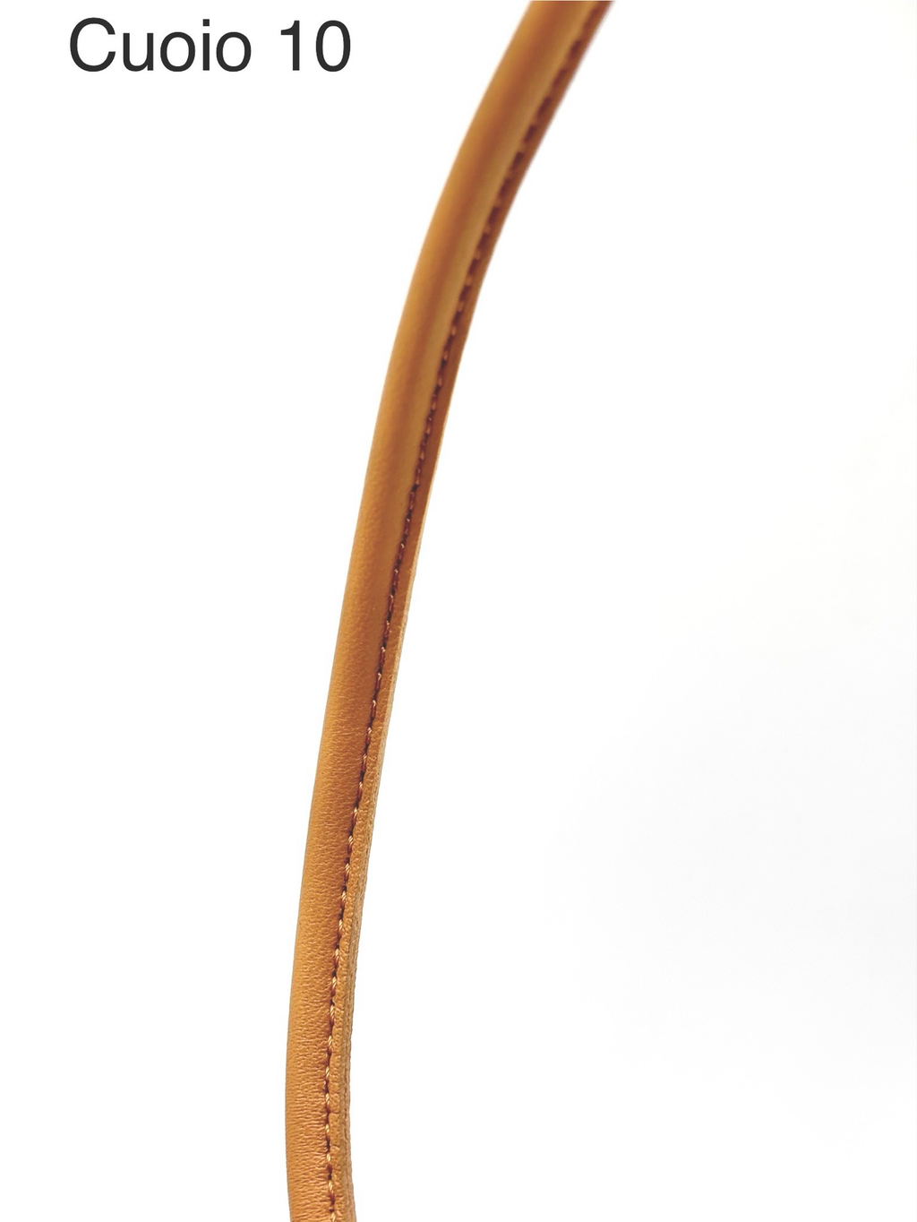 Tubolare in pelle cucito 4mm/8mm