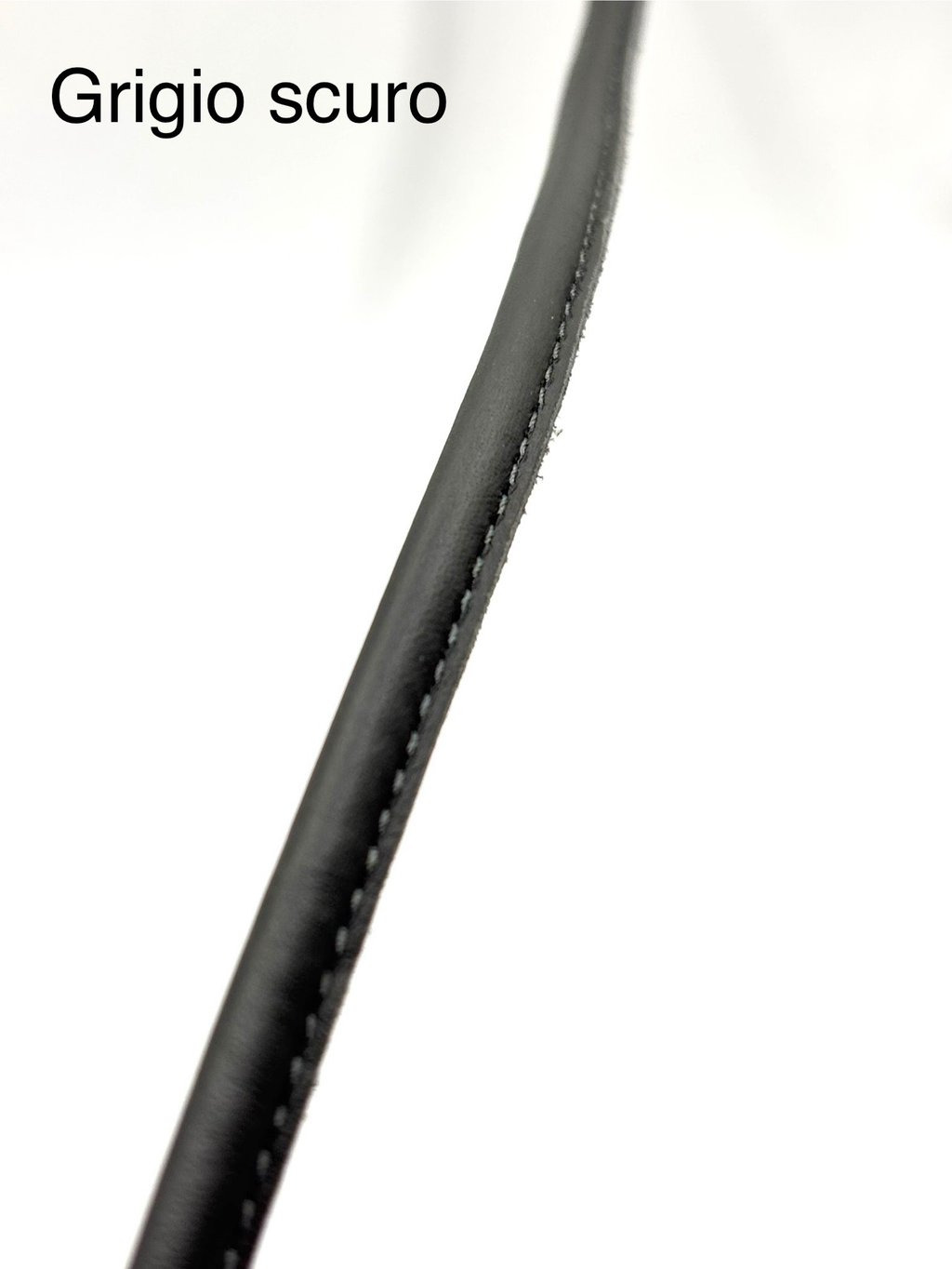 Tubolare in pelle cucito 4mm/8mm
