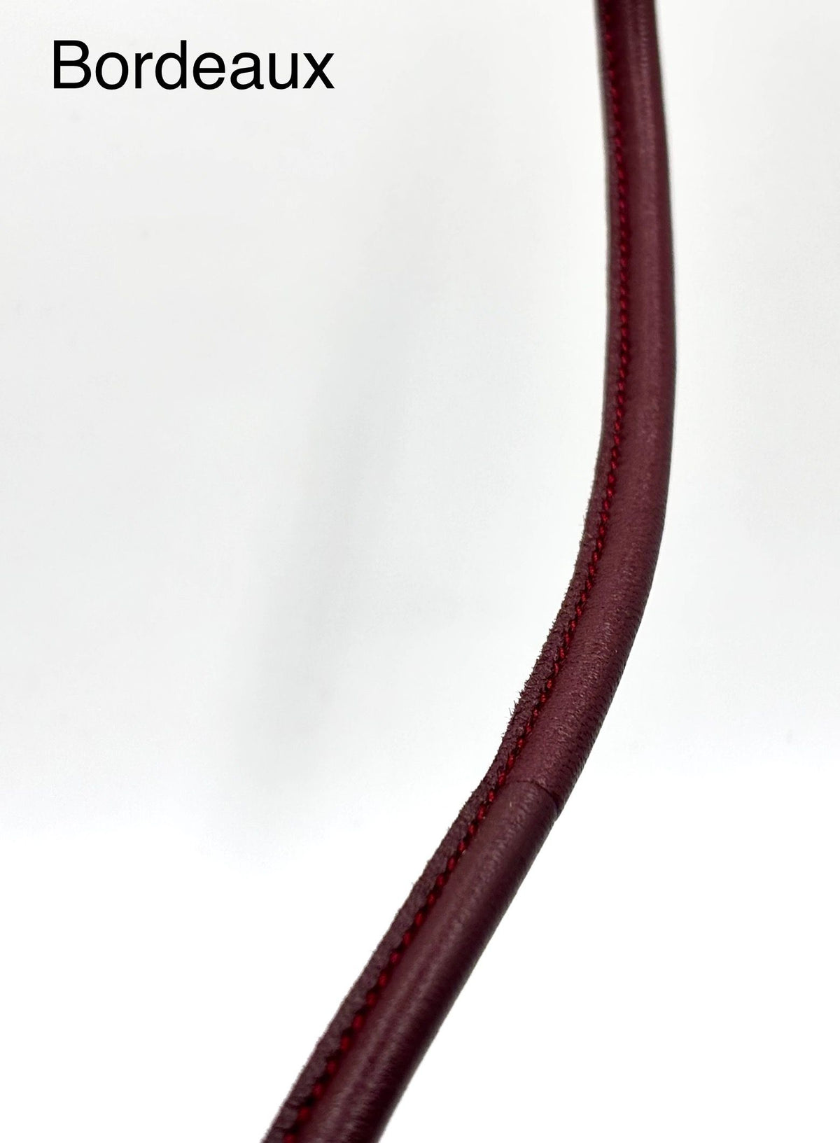 Tubolare in pelle cucito 4mm/8mm