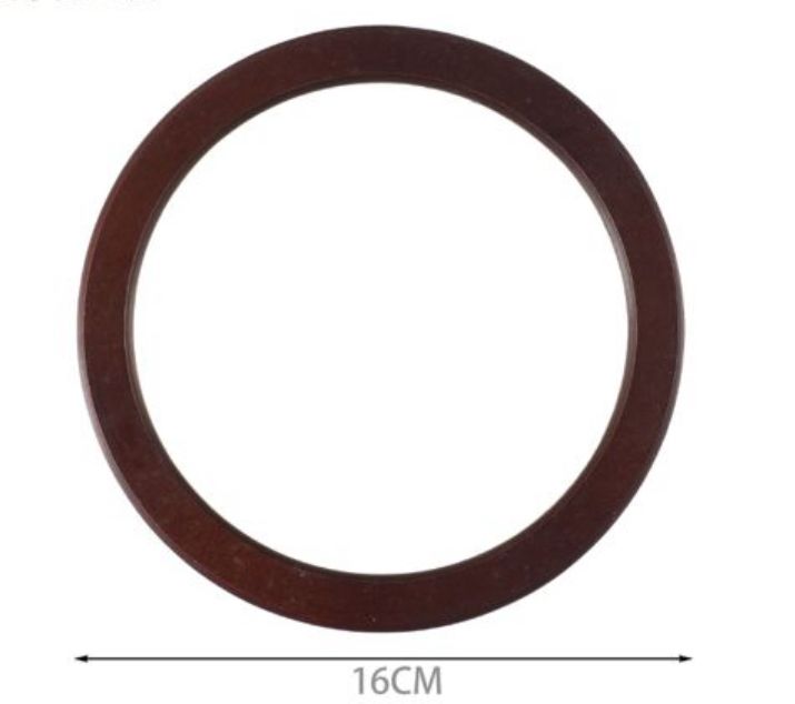Manico tondo in legno 16cm
