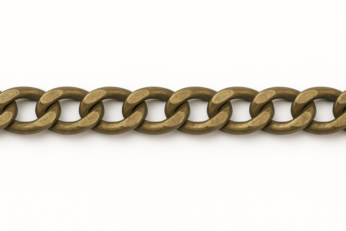 Catena alluminio piatta 1,5cm