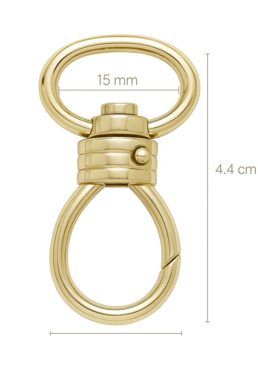 Moschettone snodato 546/15-20mm