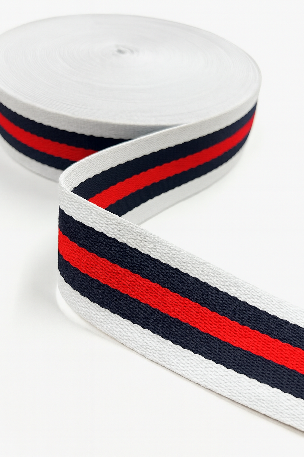 Nastro nylon a righe 4cm
