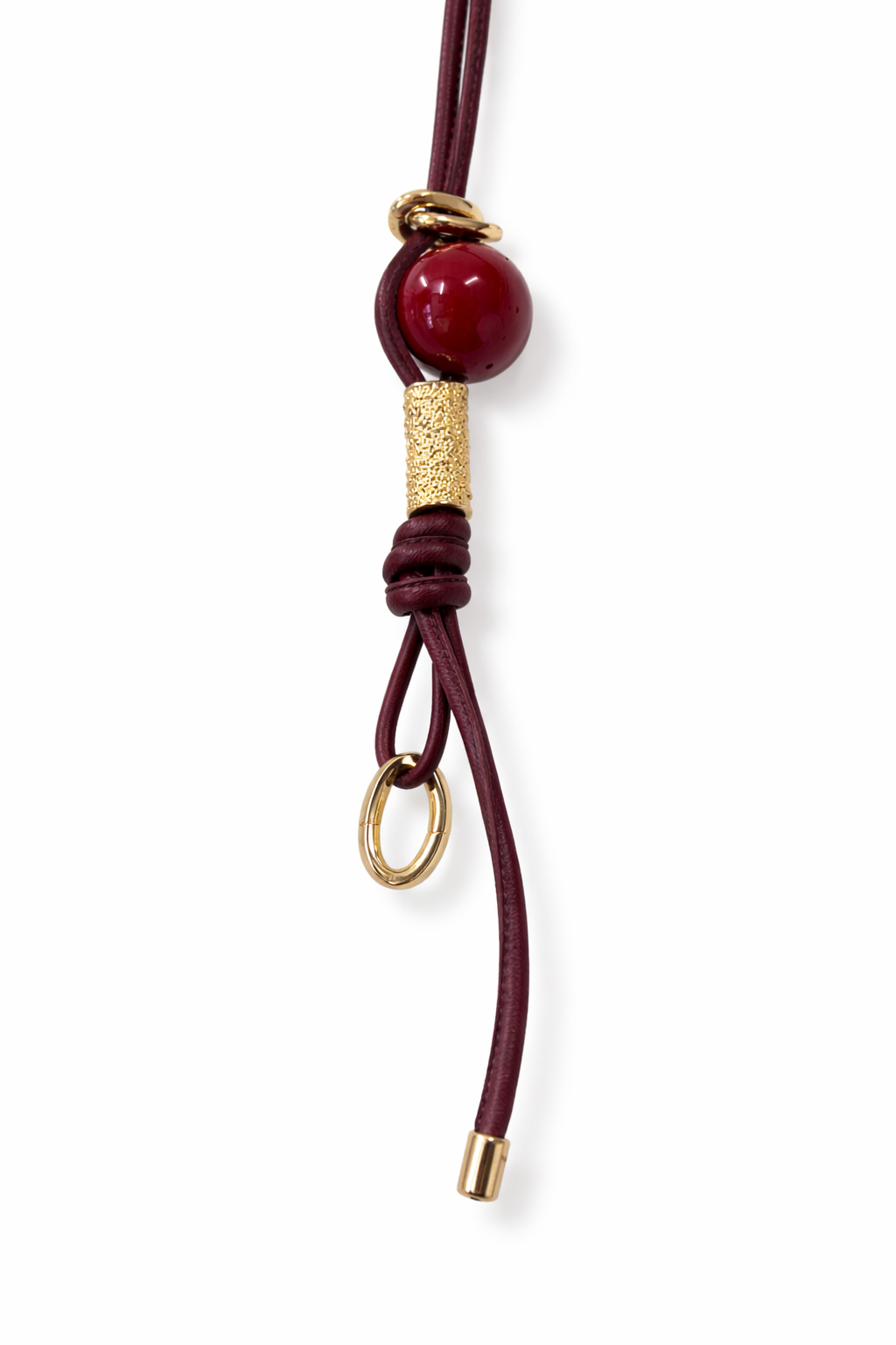 Manico in pelle artigianale con perle