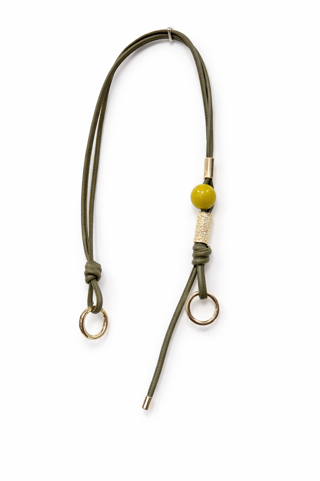 Manico in pelle artigianale con perle