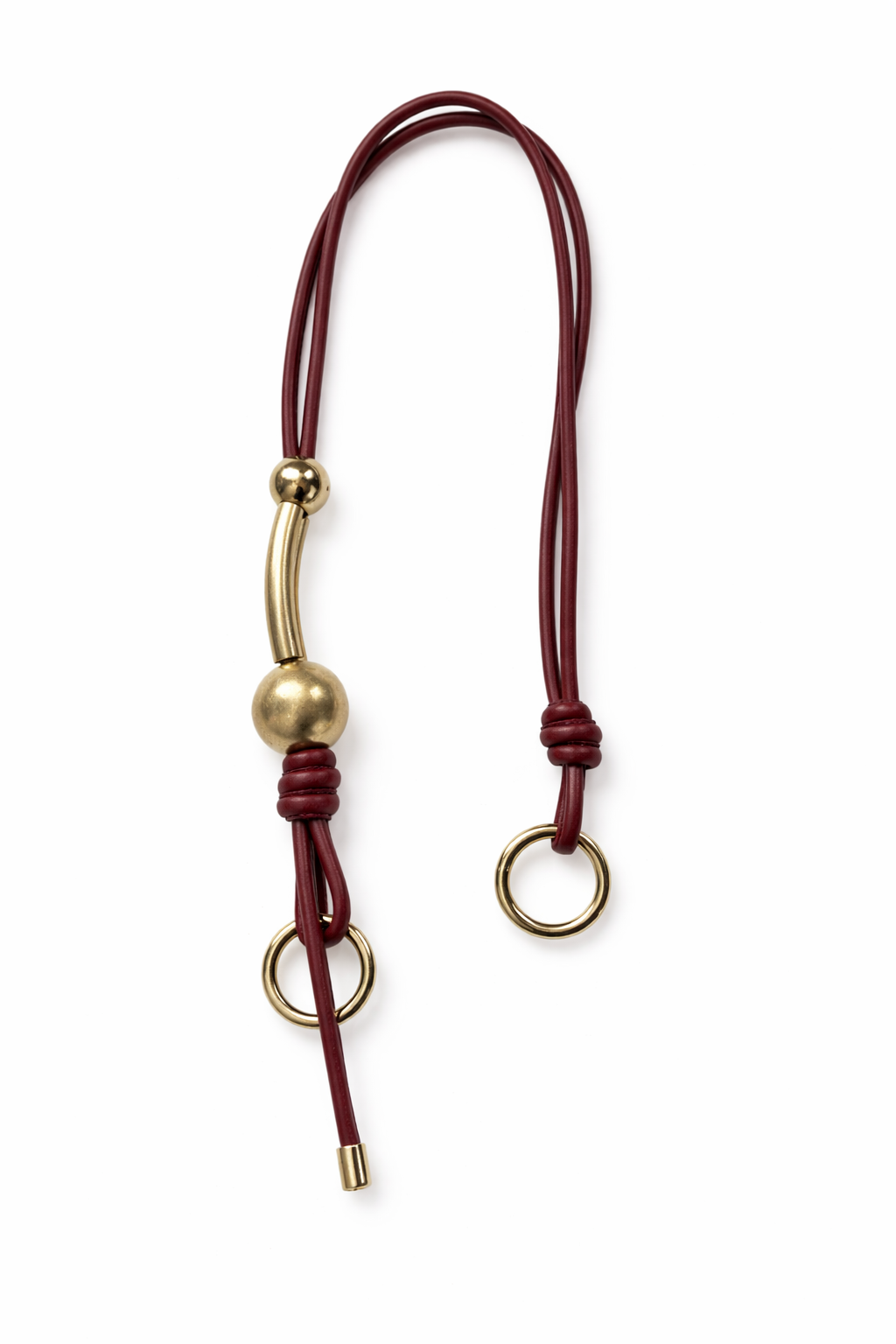 Manico in pelle artigianale con perle