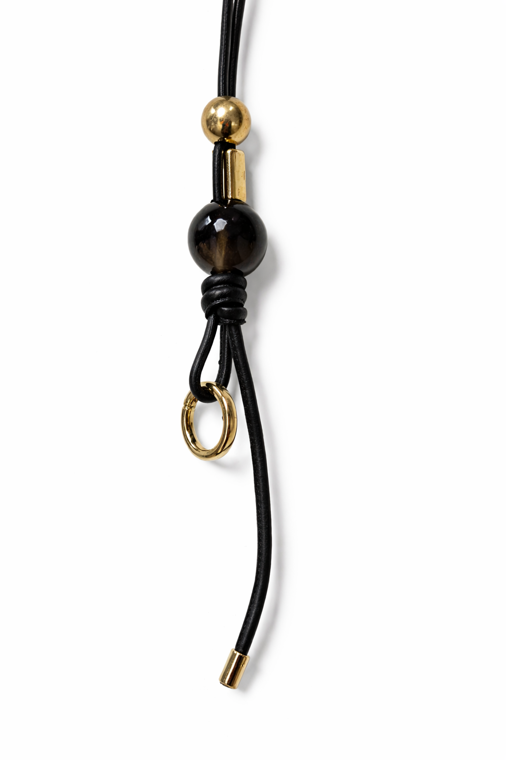 Manico in pelle artigianale con perle