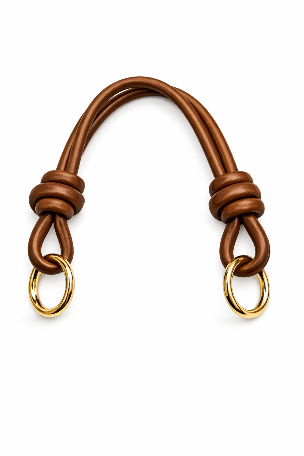 Manico con nodi in pelle